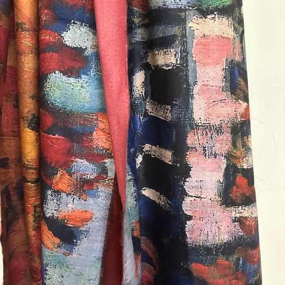 Abstract Multicolor Scarf - Picture 3 of 4